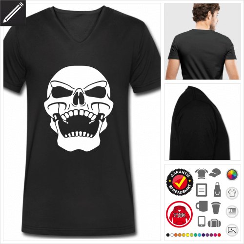 Piratenflagge T-Shirt fr Mnner zu gestalten