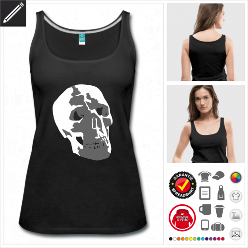 Totenkopf Tank Top selbst gestalten