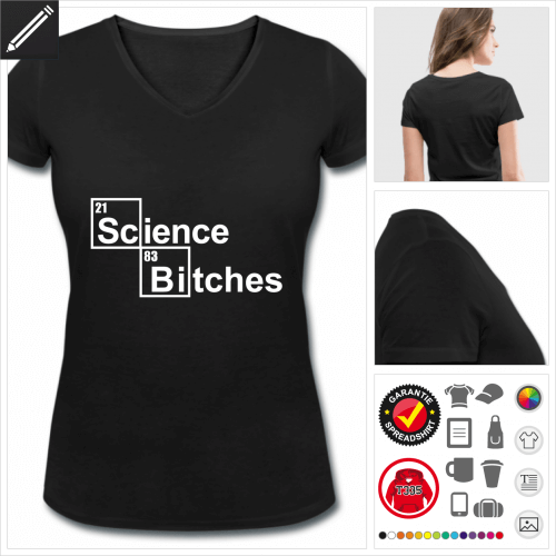 Frauen Nerd T-Shirt personalisieren