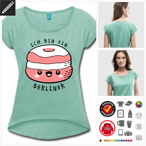 grnes Ich bin ein Berliner T-Shirt selbst gestalten