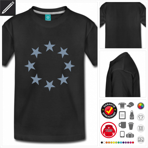 Teenager USA T-Shirt gestalten, Druck ab 1 Stuck