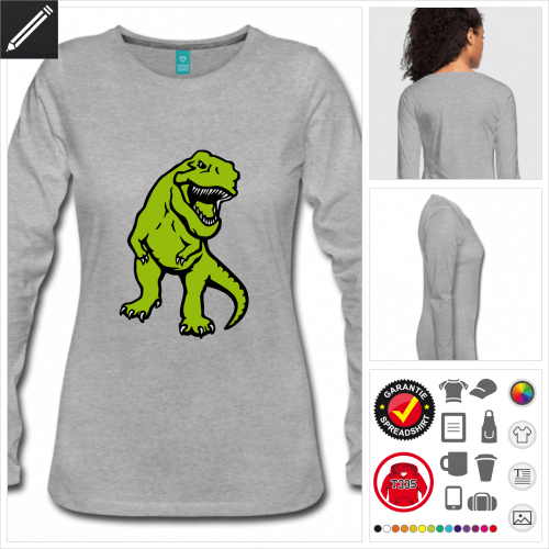 T-Rex Dinosaurier T-Shirt online Druckerei, höhe Qualität