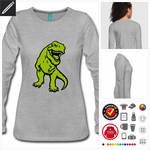 T-Rex Dinosaurier T-Shirt online Druckerei, hhe Qualitt