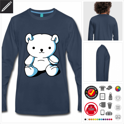 Mnner Ser Teddybr T-Shirt online zu gestalten