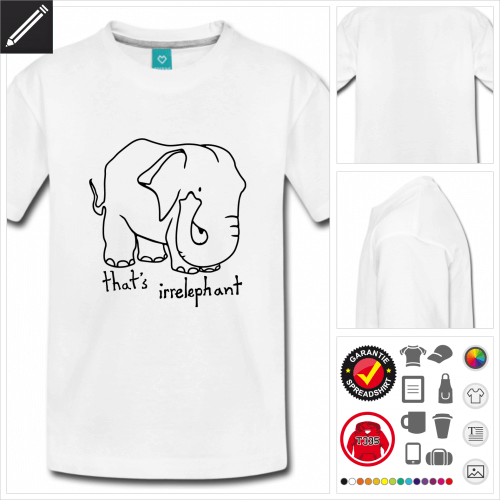 schwarzes Irrelephant T-Shirt personalisieren