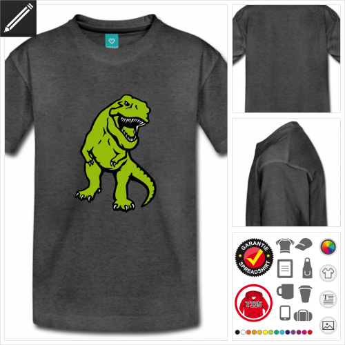 Teenager T-Rex Dinosaurier T-Shirt online zu gestalten