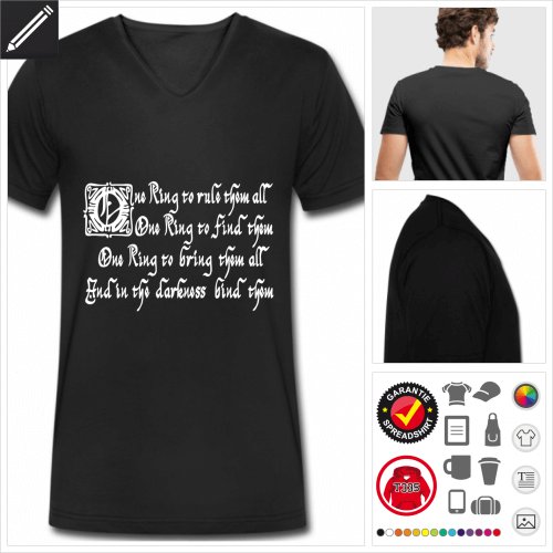 Tolkien T-Shirt zu gestalten