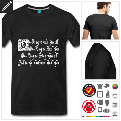 basic Tolkien T-Shirt selbst gestalten. Online Druckerei