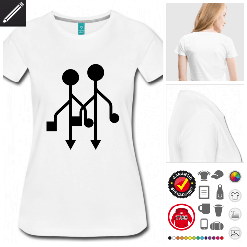 Geek T-Shirt selbst gestalten. Online Druckerei
