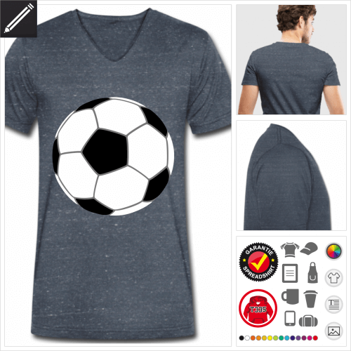 Mnner Fuball T-Shirt zu gestalten