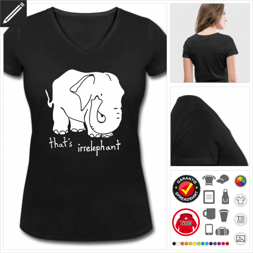 basic Irrelephant T-Shirt online Druckerei, hhe Qualitt