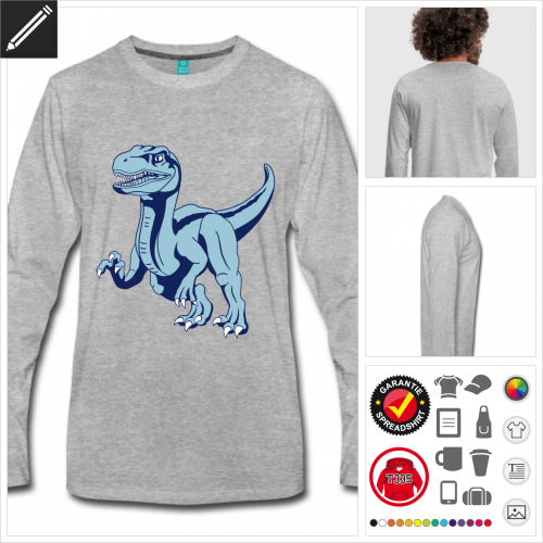 Velociraptor Langarmshirt zu gestalten