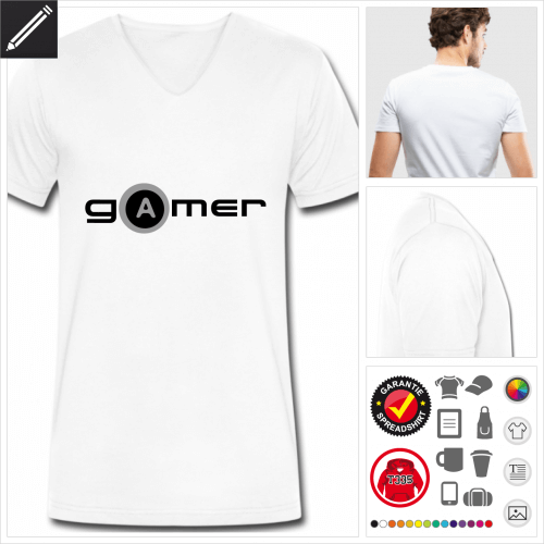 Gamer T-Shirt fr Mnner zu gestalten