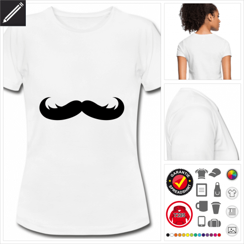 Frauen Hipster T-Shirt gestalten, Druck ab 1 Stuck