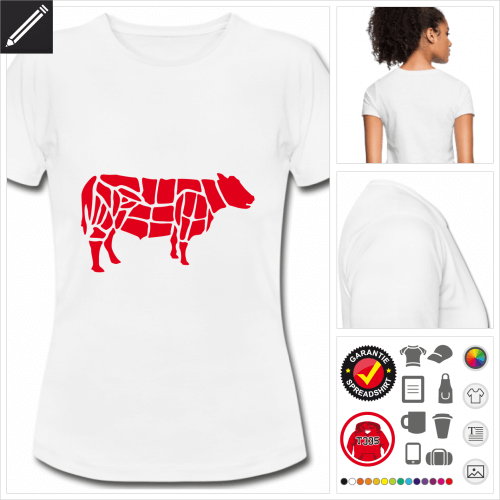 basic Rind Fleischer T-Shirt online zu gestalten