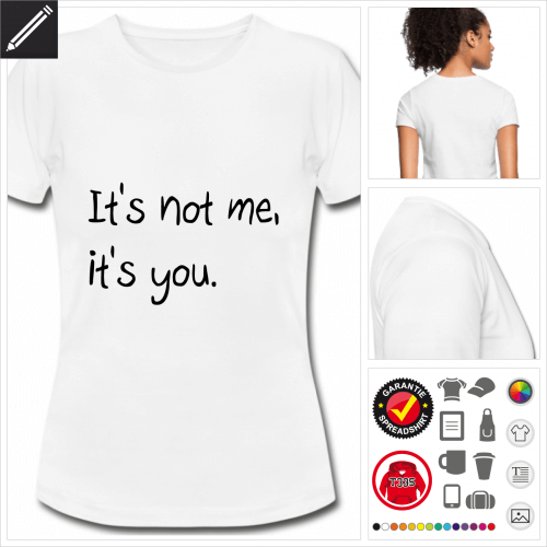 Frauen Humor T-Shirt online Druckerei, hhe Qualitt