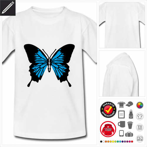 Schmetterling T-Shirt gestalten, Druck ab 1 Stuck