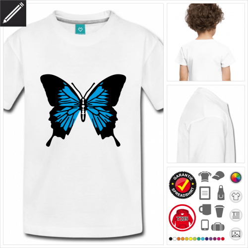 weisses Schmetterling T-Shirt zu gestalten