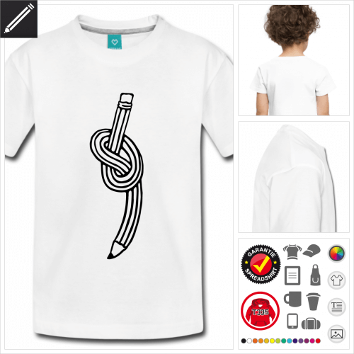 weisses Bleistift T-Shirt online Druckerei, hhe Qualitt