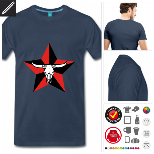 Texas T-Shirt gestalten, Druck ab 1 Stuck