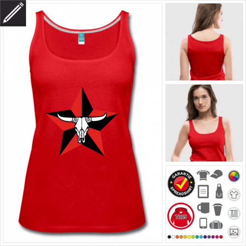 Amerika rotes Tank Top selbst gestalten