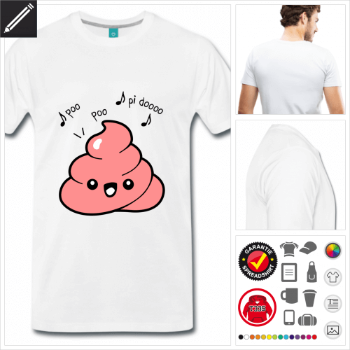 Kak emoji T-Shirt online Druckerei, höhe Qualität