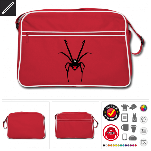 Retro Spinne Tasche selbst gestalten