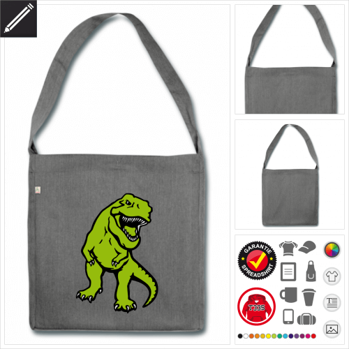 Shopper Tyrannosaurus Tasche selbst gestalten