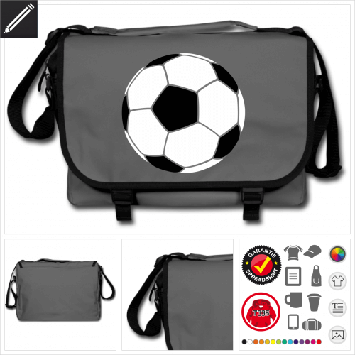 Fuball Tasche online Druckerei, hhe Qualitt