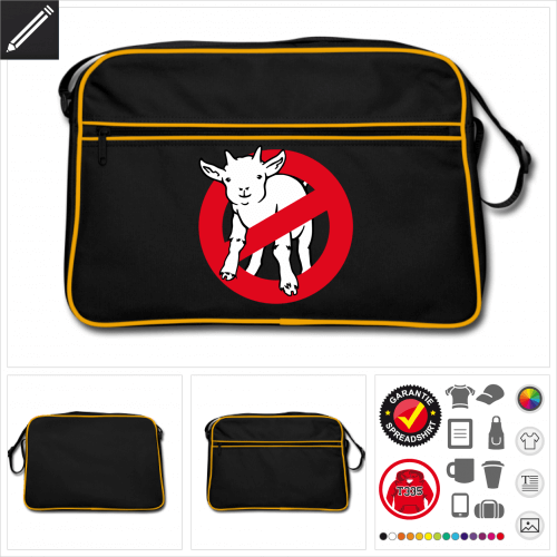 Retro geek Tasche gestalten, Druck ab 1 Stuck