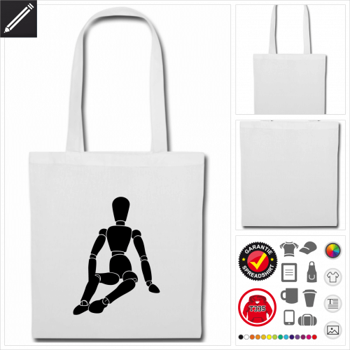 Gliederpuppe Stofftasche zu gestalten