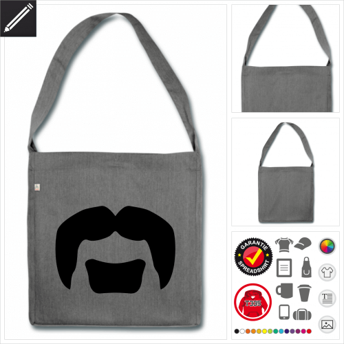 Shopper Hipster Tasche online gestalten