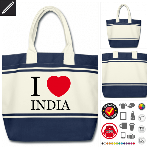 I love India Shopper online Druckerei, hhe Qualitt
