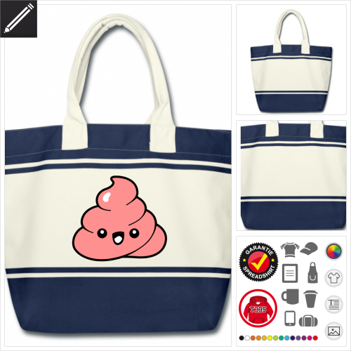 Emoji kot Tasche online Druckerei, hhe Qualitt