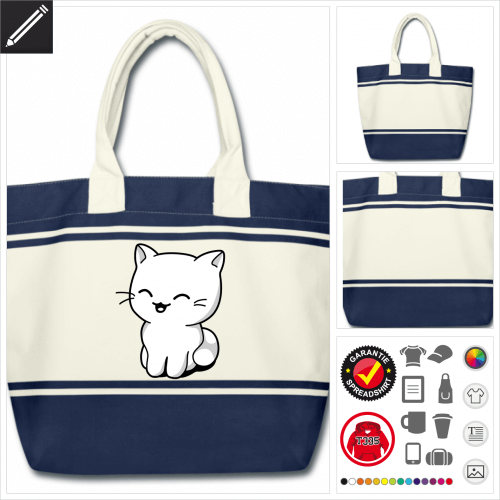 Kawaii Ktzchen Tasche selbst gestalten