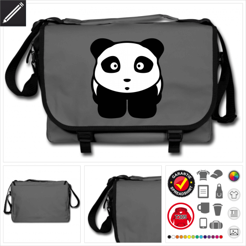 Kawaii Panda Umhngetasche personalisieren