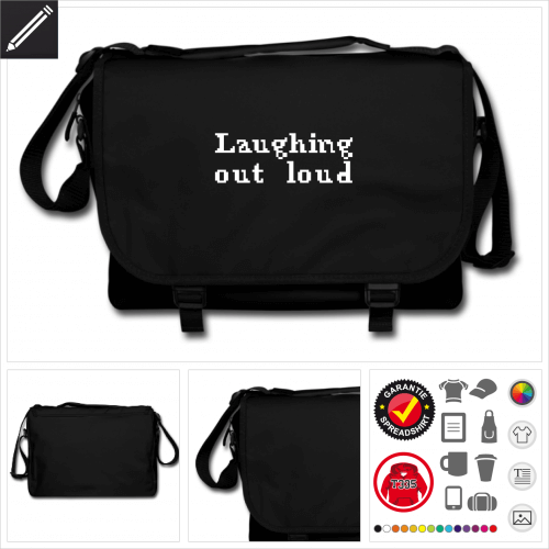 Lol Schulltertasche selbst gestalten. Online Druckerei