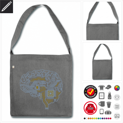 Shopper Nerd Tasche online zu gestalten