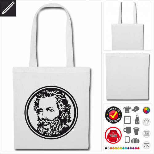 Melville Stofftasche mit Griffen online gestalten