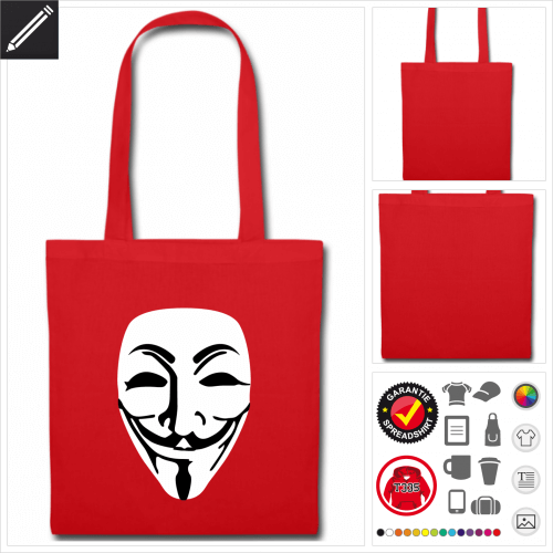 Maske Tasche mit Griffen online zu gestalten