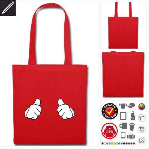 Thumbs up Stofftasche personalisieren