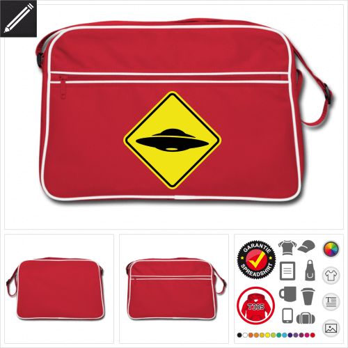 Retro Verkehrsschild Tasche online Druckerei, hhe Qualitt