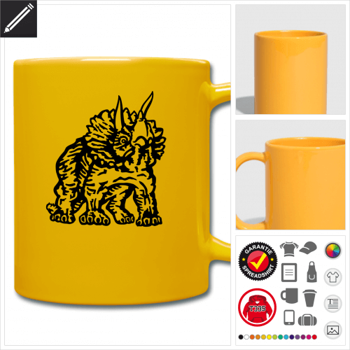 Triceratops Tasse zu gestalten