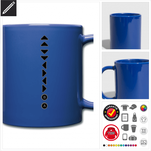 Retrogaming Tasse selbst gestalten