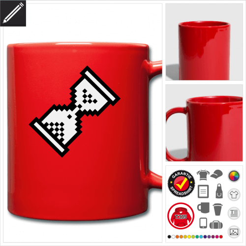 Pixelart Tasse selbst gestalten. Druck ab 1 Stuck