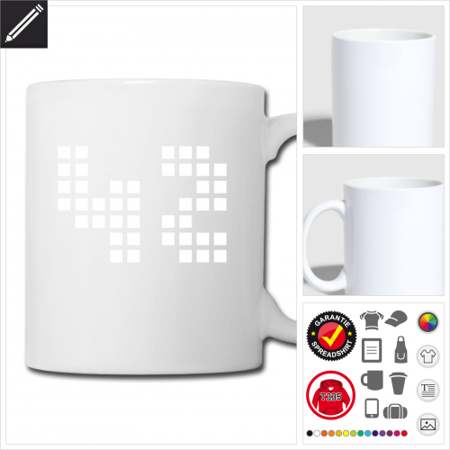 Nerd Tasse selbst gestalten. Online Druckerei