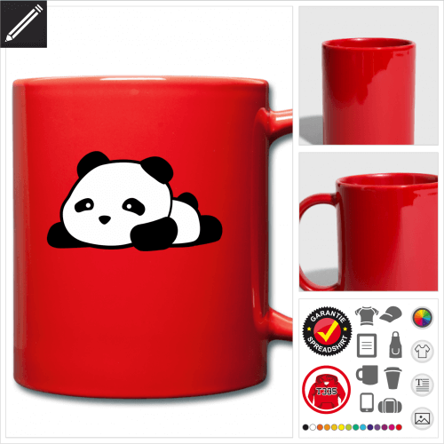 Panda Tasse selbst gestalten