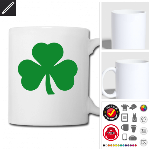 St Patricks Day Tasse selbst gestalten. Online Druckerei