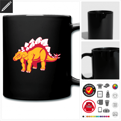 Dinosaurier Stegosaurus Tasse selbst gestalten