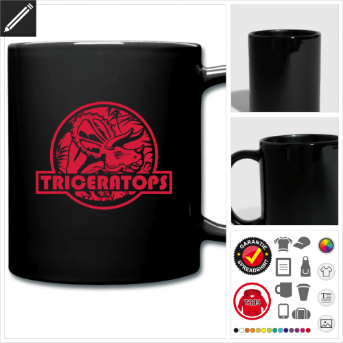 Triceratops Tasse online Druckerei, hhe Qualitt